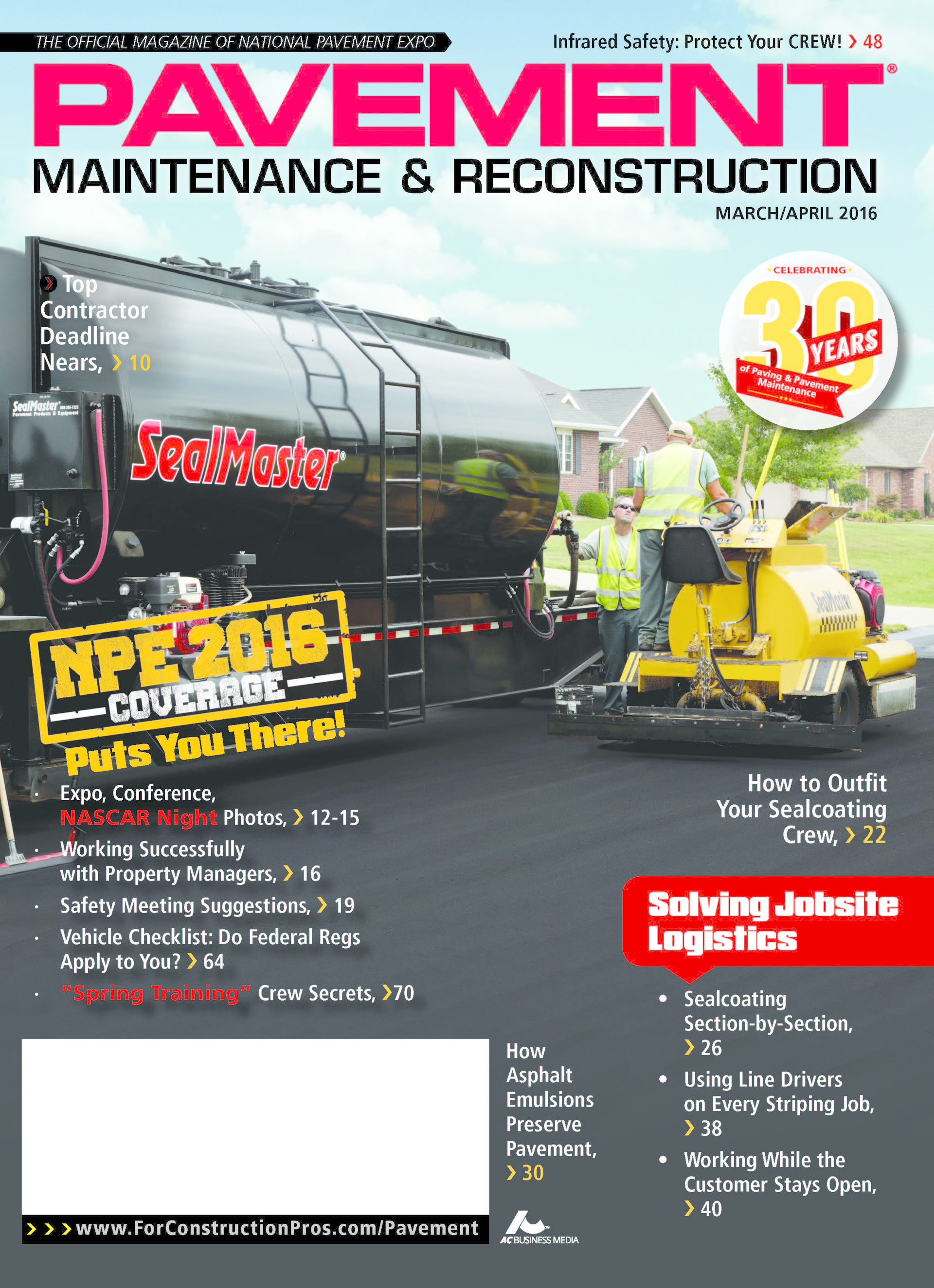 Pavement Maintenance & Reconstruction March/April 2016