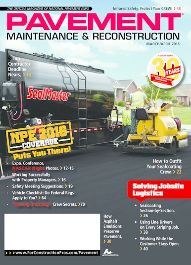 Pavement Maintenance & Reconstruction March/April 2016