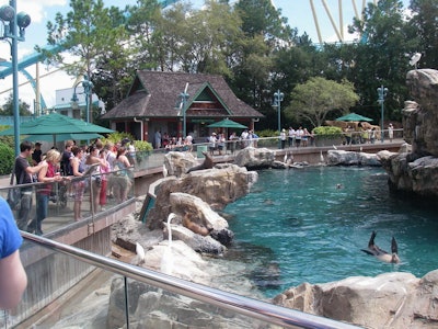 A critical element in creating Pacific Point Preserve, which resembles a fishing wharf along the Pacific Coast, was incorporating a home for the Asian small-clawed otters, sea lions and harbor seals.