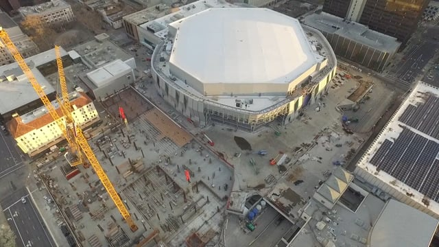 {Video] Drone Program Utilized on Golden 1 Center Construction
