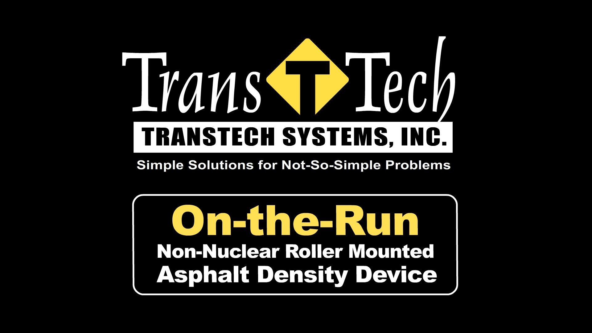 TransTech PQI 380 On-the-Run (OTR) Non-Nuclear Roller Mounted Asphalt Density Device