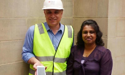 RMIT researcher Ruwini Edirisinghe hopes her innovative smart vest will help reduce fatalities from heat stroke among construction workers.
