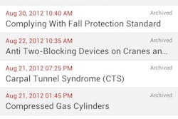 The Safety Meeting App provides instantaneous documentation of safety meetings and then stores the records in the cloud.