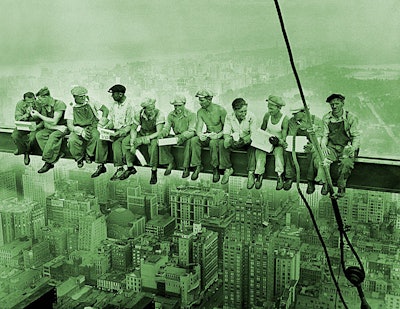 We're sure these contractors weren't thinking about sustainable construction practices when this iconic picture was taken, but this Earth Day is a great time for contractors to start implementing green construction practices into their every day activities.