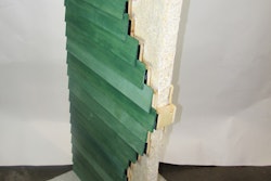 The New Institute, an architecture museum in Rotterdam, The Netherlands, is displaying a grown-in-place mushroom insulation wall assembly. This is an improved version of the wall system used on the Ecovative Mushroom Tiny House.