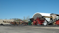 Through shingle grinding, Wolf Paving has recycled 85,000 tons of shingles in six years, reducing their need for 85,000 barrels of oil and keeping 140 cu. yds. of shingle material out of landfills.