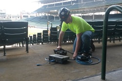 Figure 1 – GPR used to evaluate concrete slab