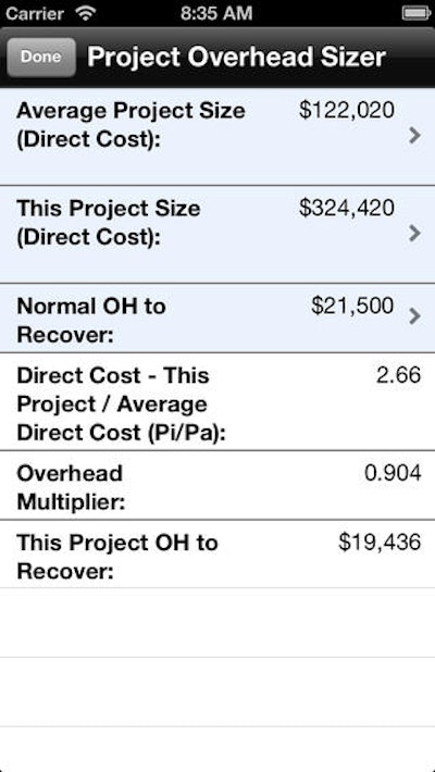 The Stevens Construction Project Overhead Sizing Calculator uses current banking data of the behavior of costs in construction contracting to help contractors size overhead.