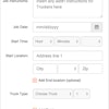 For contractors, the process starts by scheduling a job in the TruckTap portal. The schedule includes all the trucks you’ll need for that day and any additional job instructions.