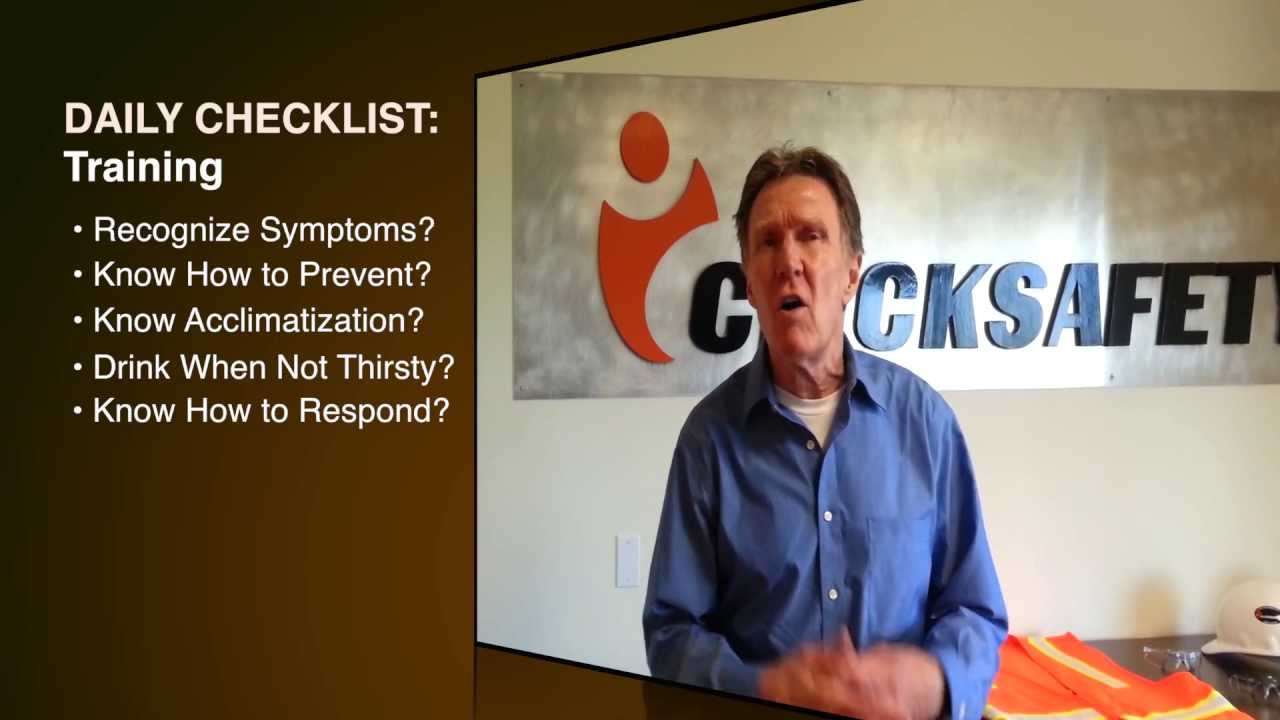 [VIDEO] Heat Illness Daily Checklist