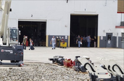 100 UAW workers at the Terex crane-manufacturing plant in Waverly, IA, were given less than an hour notice to vacate the premises when Terex closed the plant down with intent to move production of rough rerrain cranes, truck cranes and boom trucks to Oklahoma City.