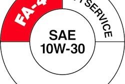 API will introduce a special service symbol donut to help consumers identify FA-4 diesel engine oil. The new donut features a shaded section to differentiate API FA-4 diesel oils from CK-4 oils.