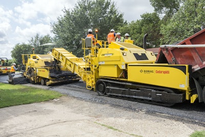 Full-width asphalt paving can be accomplished on a range of projects from the two-lane city street to the multilane interstate. It can improve quality, speed up the paving process and lower costs.