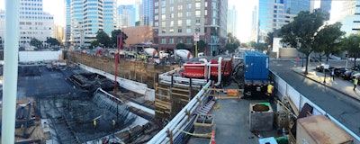 Aggreko provides temperature control solutions for the construction industry; a project for the San Diego County Superior Court is shown above.