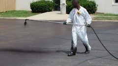 Monitoring devices were used on all workers whether edging by brush or spraying by hand wand. Faces have been blurred at the request of NIOSH.