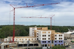 At the jobsite, the cranes lifted panelized wood-framed walls and other materials weighing up to 2.2 tons at heights up to 66 feet to complete the apartment complex’s construction. With an 8.8-ton-capacity, the cranes had more than enough capability to handle the lifts.