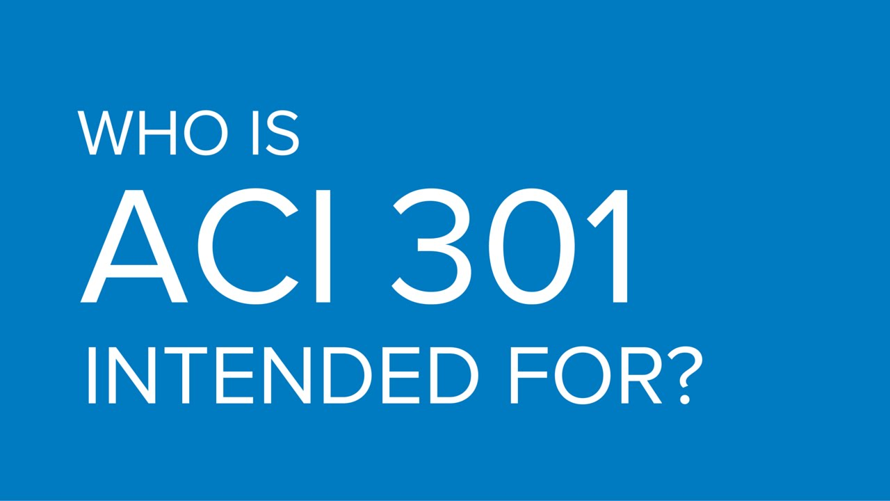 ACI 301-16 Specifications for Structural Concrete