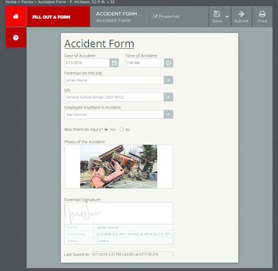 Cloud-based access to create and manage form templates, fill out forms, and view data anytime, anywhere and on any device.