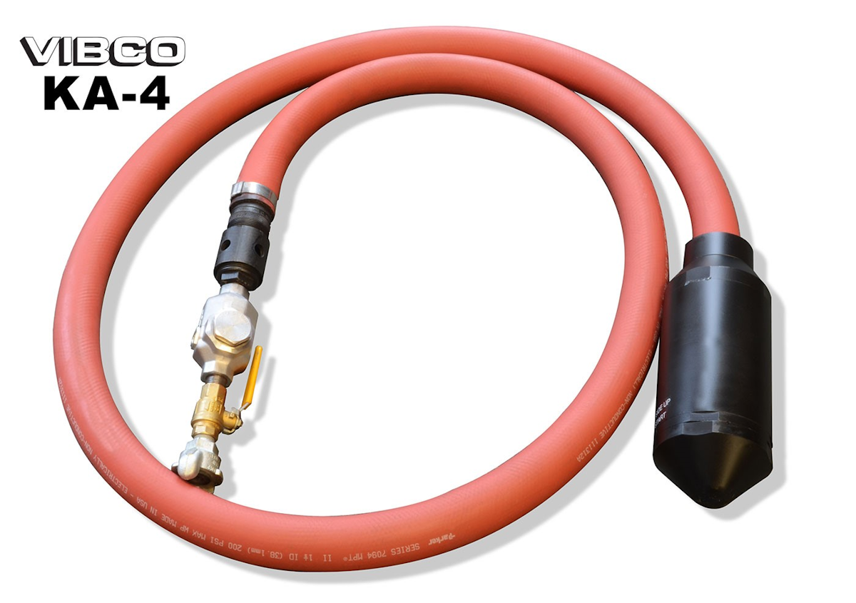 Vibco KA4 High Frequency Pneumatic Internal Concrete Vibrator From