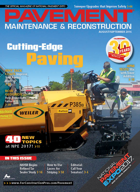 Pavement Maintenance & Reconstruction Aug/Sept 2016