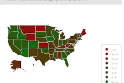 Iowa added the highest percentage of new construction jobs during the past year, followed by Hawaii, Idaho and Colorado.