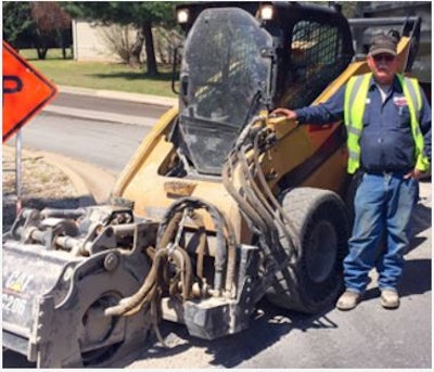 Robert Rathman, operator, Blevins Asphalt