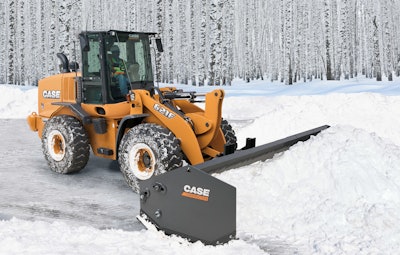 Working with construction equipment in snow removal applications also allows for greater visibility in many applications.