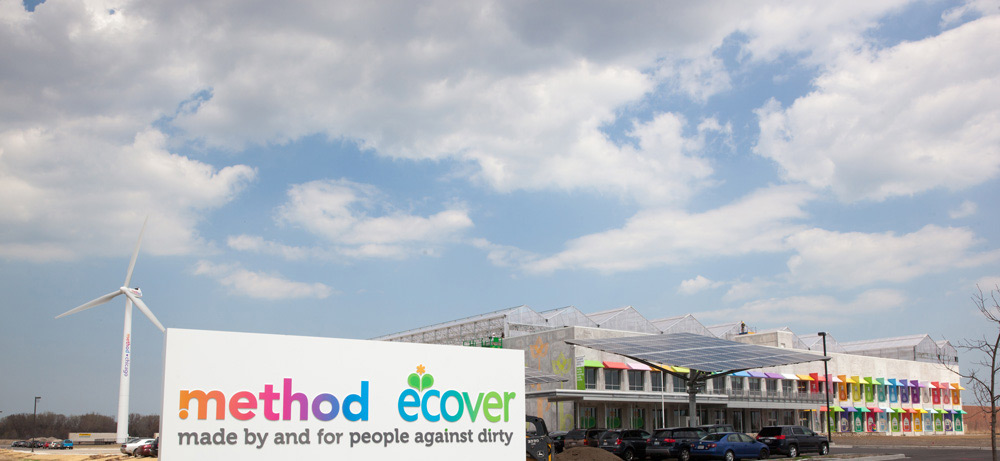 The Method Soap building in Chicago&rsquo;s Pullman neighborhood boasts impressive wind and solar energy sources and in 2014 became the first and only LEED Platinum certified manufacturing plant in its industry