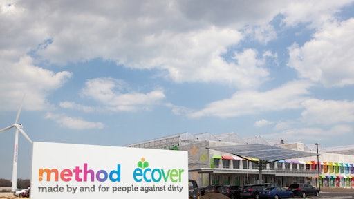 The Method Soap building in Chicago’s Pullman neighborhood boasts impressive wind and solar energy sources and in 2014 became the first and only LEED Platinum certified manufacturing plant in its industry