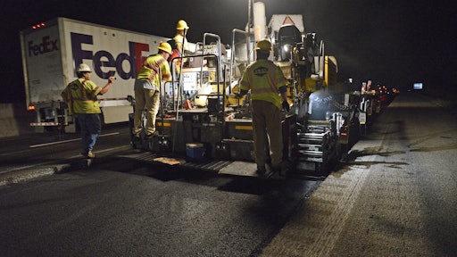 Warm mix modifier enables swift placement of deep lifts, allowing urgent traffic to return to I-85 in time for morning rush hour.