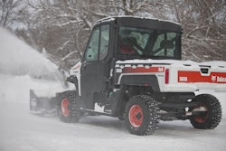 Two-wheel and four-wheel drive utility vehicles can provide compact solutions for quickly removing light to moderate snow on sidewalks and pathways while larger utility work machines combine the most practical features of a utility vehicle, pickup truck, compact tractor and skid-steer loader into one machine.