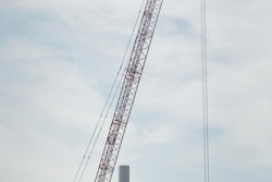 The MLC650 erected wind turbine blades that weighed 12.5 tons each at heights up to 295 ft.