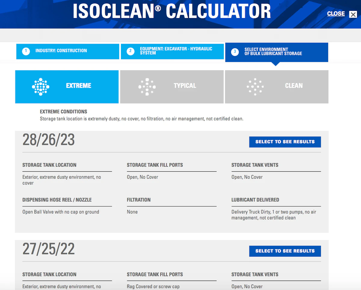 ISOCLEAN Calculator Helps Contractors Gauge Lubricant Cleanliness ...