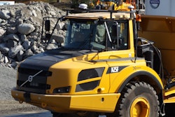 Autonomous machines can be used to perform repetitive tasks, such as hauling material along a predefined route.