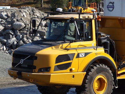 Autonomous machines can be used to perform repetitive tasks, such as hauling material along a predefined route.