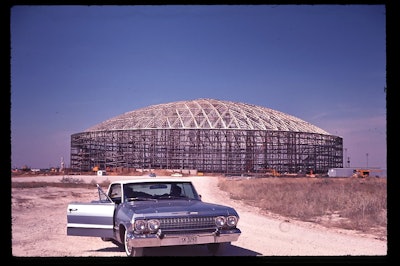 Houston Astrodome construction