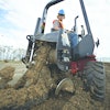 Many ride-on trenchers allow the operator to control how much of the engine’s power is dedicated to the ground drive vs. the attachment. This allows the operator to maximize the productivity of the digging implement.