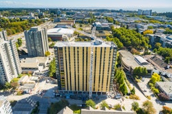 World's tallest wood tower, Brock Commons for the University of British Columbia, Vancouver.