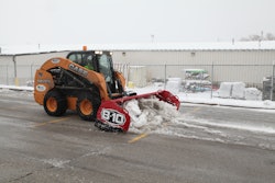 With the transition from plow trucks to skid steer loaders, Nate's Landscape Company has seen a remarkable difference in both fuel and labor costs.