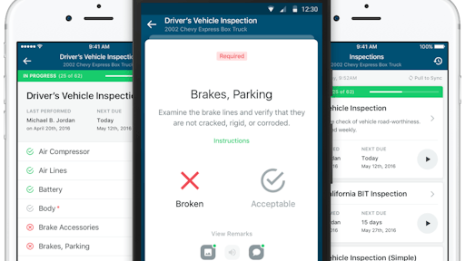 Fleetio Go provides an easy way to view and update statuses, log issues, conduct inspections and schedule maintenance from a smartphone or tablet.