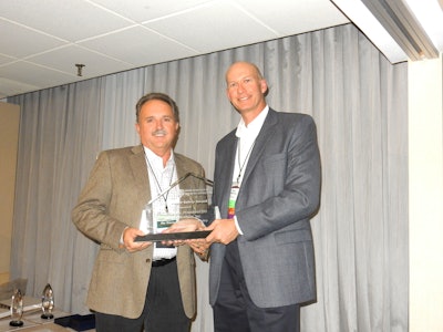 Pictured left is Keith Wayne, Wayne Brothers, Inc.; on the right, SRMC Council Director Scott Greenhaus, STRUCTURAL.