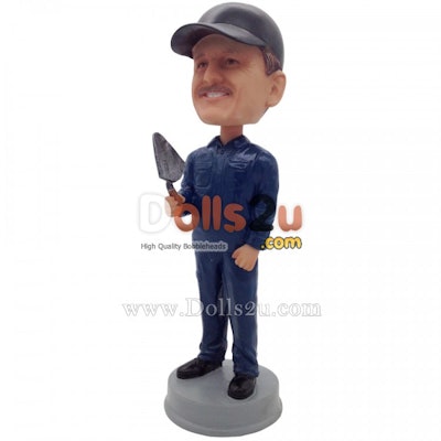 Create your own custom construction worker bobblehead as the perfect Christmas gift for the construction worker on your list.
