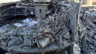 Debris dug up on the east side of Lake Shore Drive during the ongoing I-55/Lake Shore Drive ramp reconstruction project is from the Great Chicago Fire of 1871, according to Illinois Department of Transportation officials.