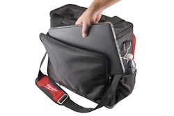 Milwaukee Tool's Jobsite Tech Bag provides a secure place to store and transport tools and technology while on the jobsite.
