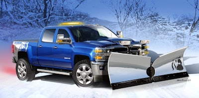 The Alaskan Edition offered of 2017 Silverado HD Work Truck and LT models will include an available snowplow prep package with leveling kit to ensure an even stance for the truck when the plow is attached, a power feed for auxiliary lights, 220-amp alternator, underbody shield, heavy-duty front springs. The Alaskan Edition concept for SEMA got upgraded with a custom stainless-steel plow.