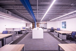 Haynes Group Inc.'s new office space features both open, collaborative workspaces as well as more private, quiet individual workspaces.