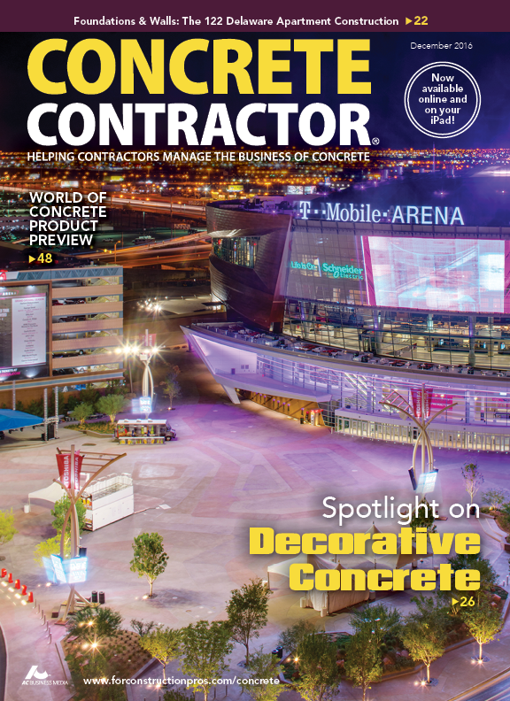 Concrete Contractor December 2016