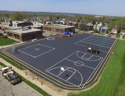 As a former educator herself, Southwestern Ohio Services Owner Laura Hrnyak was extremely proud and excited to be able to help in creating a fun, health-inspired playground for the students, school and surrounding community.