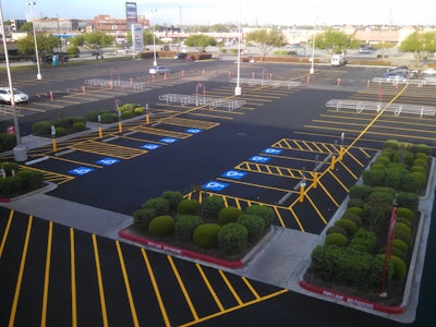 This was capital improvement project for this Target store and required attention to both the asphalt and concrete surfaces.