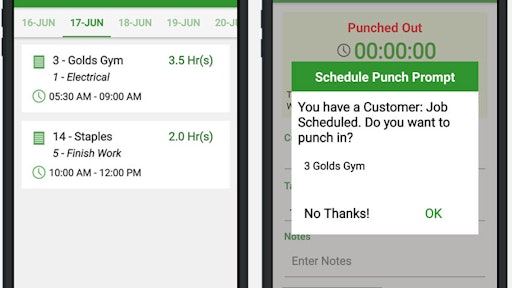 The Timesheet Mobile app offers a GPS-enabled time, attendance and scheduling solution to track employee hours worked, jog locations and capture task information to support invoicing, payroll processing and mobile workforce management.